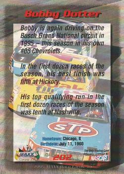 1995 Maxx - Series II Retail #202 Bobby Dotter Back