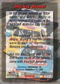 1995 Maxx - Series II Retail #204 Ricky Rudd Back