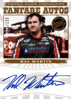 2013 Press Pass Fanfare - Autographs Gold Series Logo #FFA-HM Hal Martin Front