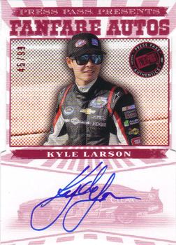 2013 Press Pass Fanfare - Autographs Red Car Shot #FFA-KL Kyle Larson Front