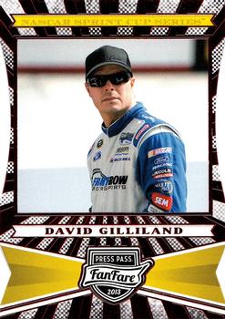 2013 Press Pass Fanfare - Red Foil Die Cuts #18 David Gilliland Front