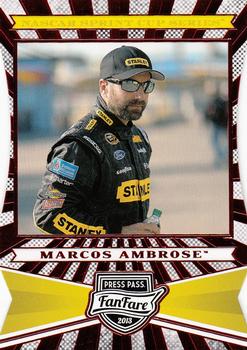 2013 Press Pass Fanfare - Red Foil Die Cuts #2 Marcos Ambrose Front