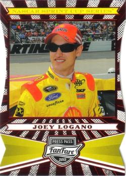 2013 Press Pass Fanfare - Red Foil Die Cuts #34 Joey Logano Front