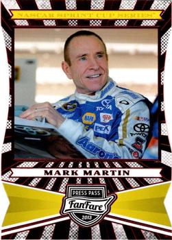 2013 Press Pass Fanfare - Red Foil Die Cuts #37 Mark Martin Front