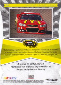2013 Press Pass Fanfare - Red Foil Die Cuts #39 Jamie McMurray Back