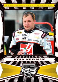 2013 Press Pass Fanfare - Red Foil Die Cuts #45 Ryan Newman Front