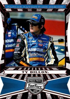 2013 Press Pass Fanfare - Red Foil Die Cuts #64 Ty Dillon Front