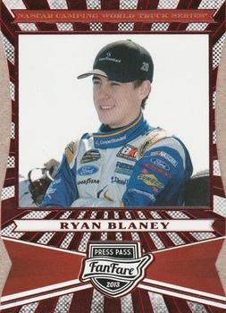 2013 Press Pass Fanfare - Red Foil Die Cuts #78 Ryan Blaney Front