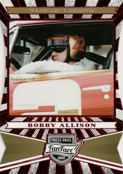 2013 Press Pass Fanfare - Red Foil Die Cuts #86 Bobby Allison Front
