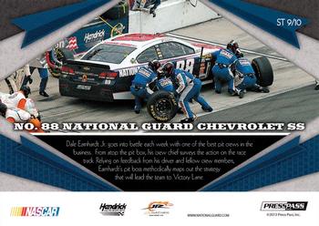 2013 Press Pass Fanfare - Showtime #ST 9 No. 88 National Guard Chevrolet SS Back