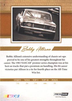 2013 Press Pass Legends #1 Bobby Allison Back