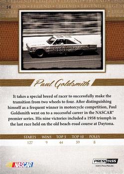 2013 Press Pass Legends #14 Paul Goldsmith Back