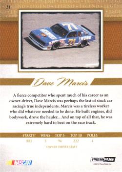 2013 Press Pass Legends #21 Dave Marcis Back