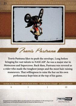 2013 Press Pass Legends #25 Travis Pastrana Back