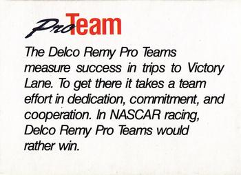 1993 Action Delco Remy Pro Team #NNO Rusty Wallace Back