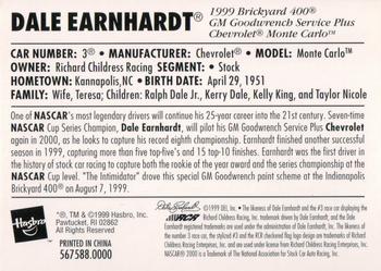 2000 Winner's Circle - Lifetime Series Dale Earnhardt #567588.0000 Dale Earnhardt Back