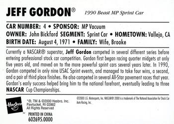 2000 Winner's Circle - Lifetime Series Jeff Gordon #602695.0000 Jeff Gordon Back