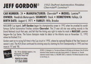 2000 Winner's Circle - Lifetime Series Jeff Gordon #571263.0000 Jeff Gordon Back