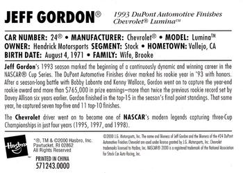 2000 Winner's Circle - Lifetime Series Jeff Gordon #571243.0000 Jeff Gordon Back