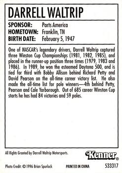 1997 Kenner/Winner's Circle Starting Lineup Cards #533317 Darrell Waltrip Back