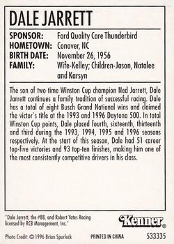1997 Kenner/Winner's Circle Starting Lineup Cards #533335 Dale Jarrett Back