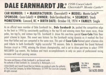 1999 Hasbro/Winner's Circle Starting Lineup Cards #561620.0000 Dale Earnhardt Jr. Back