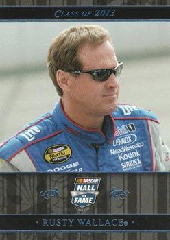 2013 Press Pass Fanfare - NASCAR Hall of Fame Blue #NHOF 162 Rusty Wallace Front