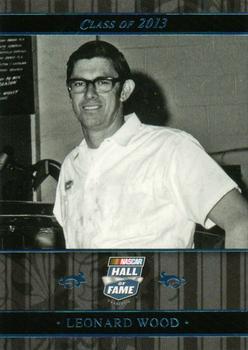 2013 Press Pass Fanfare - NASCAR Hall of Fame Blue #NHOF 165 Leonard Wood Front