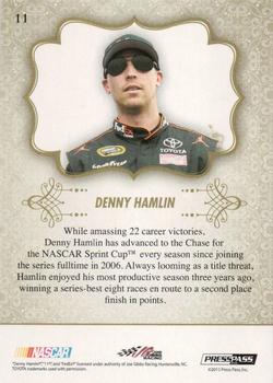 2013 Press Pass Showcase - Gold #11 Denny Hamlin Back