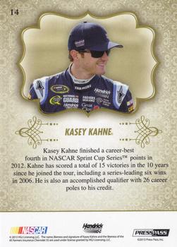 2013 Press Pass Showcase - Gold #14 Kasey Kahne Back