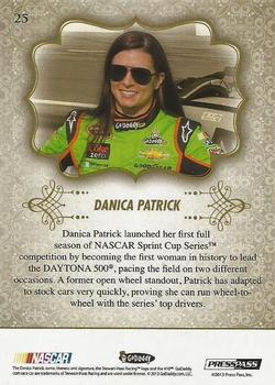 2013 Press Pass Showcase - Gold #25 Danica Patrick Back