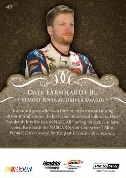 2013 Press Pass Showcase - Gold #49 Dale Earnhardt Jr. Back