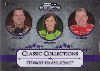 2013 Press Pass Showcase - Purple #56 Stewart-Haas Racing (Tony Stewart/Danica Patrick/Ryan Newman) Front