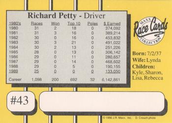 1991 Maxx Racing For Kids Special Edition #43 Richard Petty Back