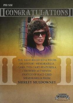 2013 Press Pass Legends - Pieces of History Memorabilia Gold #PH-SM Shirley Muldowney Back