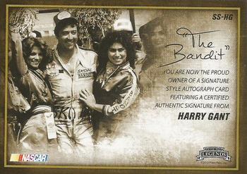 2013 Press Pass Legends - Signature Style Autographs Holofoil #SS-HG Harry Gant Back