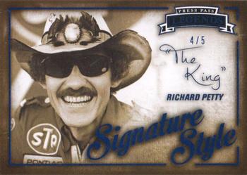 2013 Press Pass Legends - Signature Style Blue #SS 1 Richard Petty Front