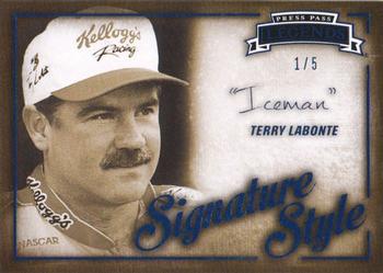 2013 Press Pass Legends - Signature Style Blue #SS 2 Terry Labonte Front