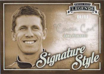 2013 Press Pass Legends - Signature Style Holofoil #SS 14 Carl Edwards Front