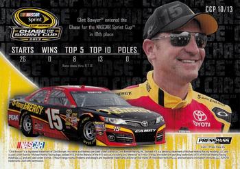 2013 Press Pass - Cup Chase Prizes #CCP 10 Clint Bowyer Back