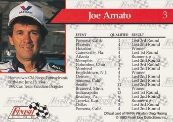 1993 Finish Line NHRA #3 Joe Amato's Car Back