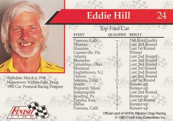 1993 Finish Line NHRA #24 Eddie Hill's Car Back