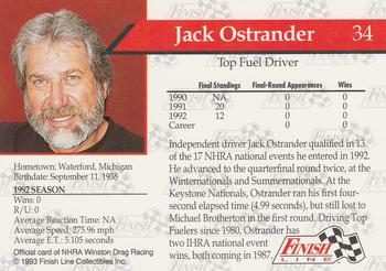 1993 Finish Line NHRA #34 Jack Ostrander Back