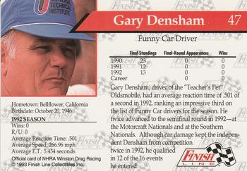 1993 Finish Line NHRA #47 Gary Densham Back