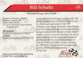 1993 Finish Line NHRA #68 Bill Schultz Back