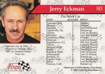 1993 Finish Line NHRA #80 Jerry Eckman's Car Back