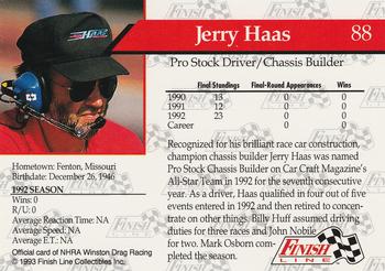 1993 Finish Line NHRA #88 Jerry Haas Back