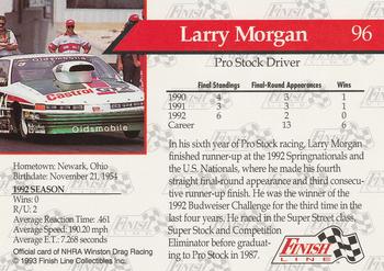 1993 Finish Line NHRA #96 Larry Morgan Back
