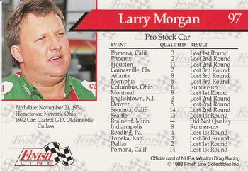1993 Finish Line NHRA #97 Larry Morgan's Car Back