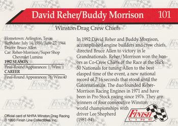1993 Finish Line NHRA #101 David Reher / Buddy Morrison Back